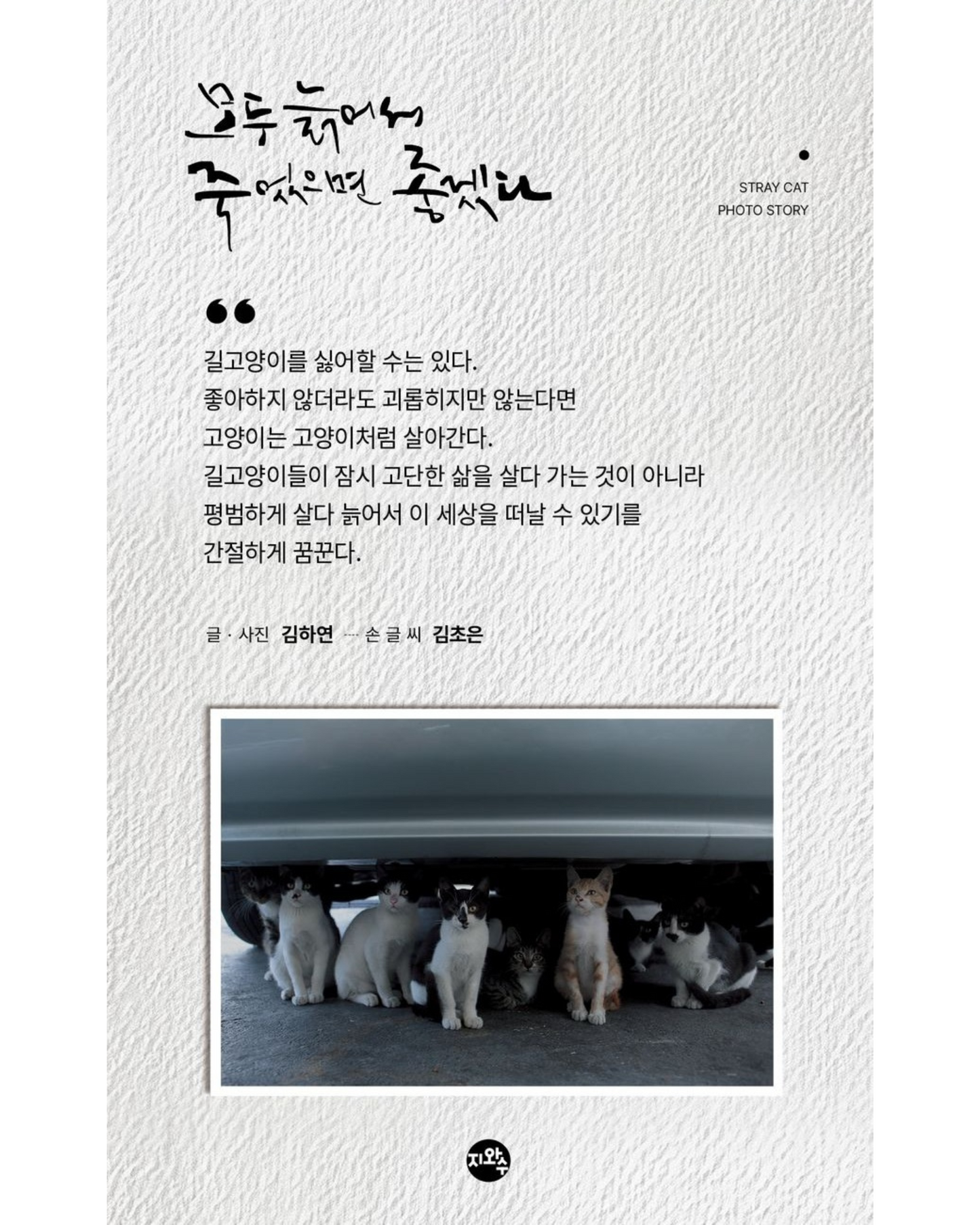 모두 늙었으면 죽겠다 |당신만 늙어가길 바랄게요
