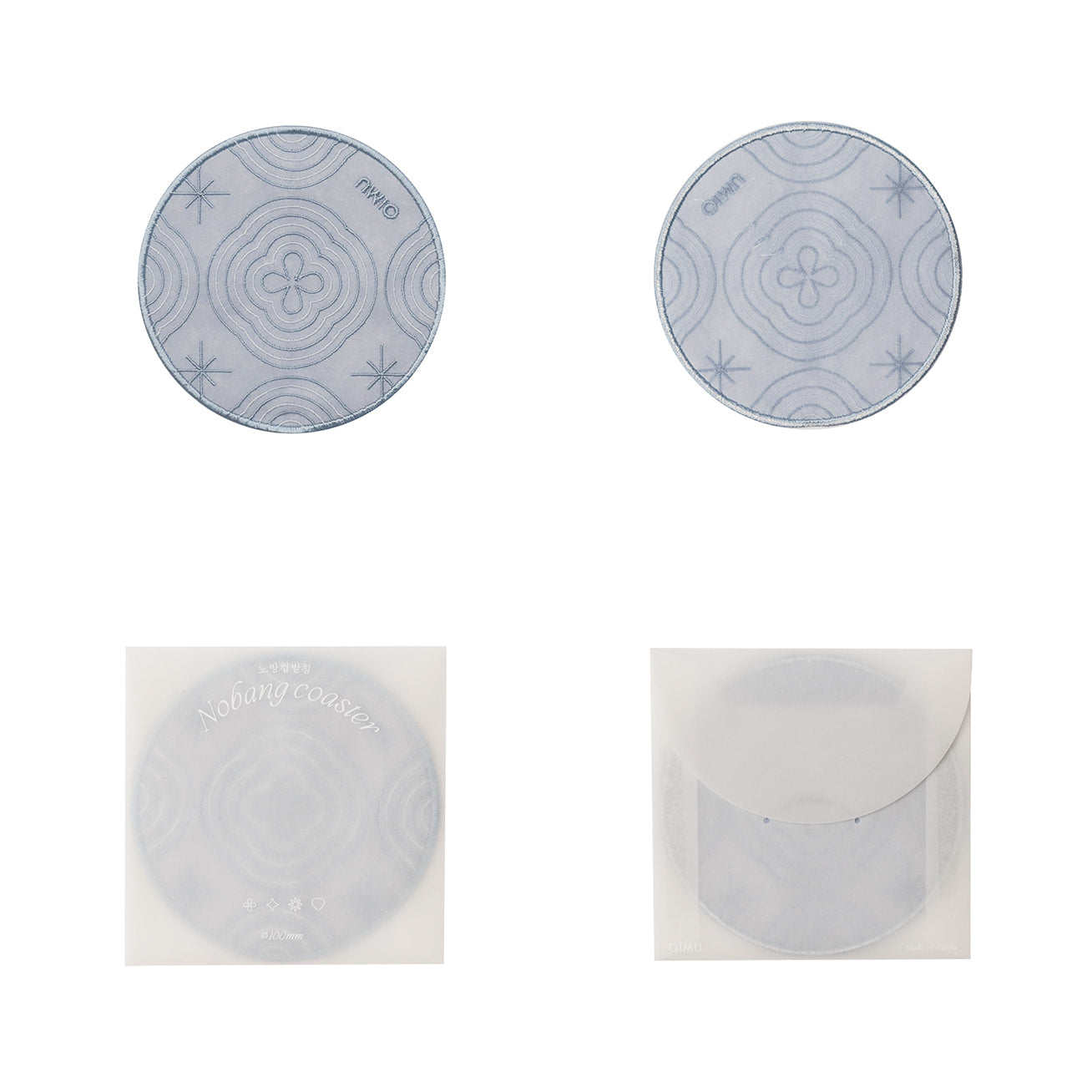 Gauze coaster|Eye-blue 연청색