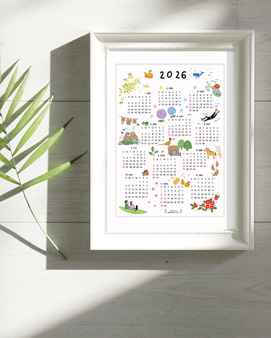 2026년 낯선제주 달력｜陌生濟州2026年曆