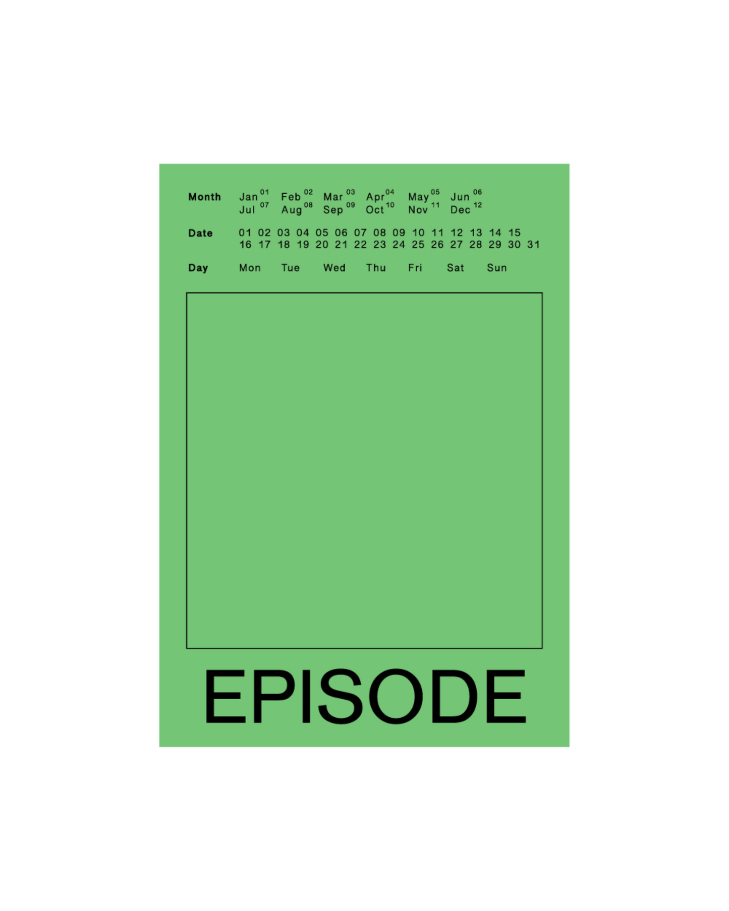 EPISODE萬用手帳｜Green Grape 經典版