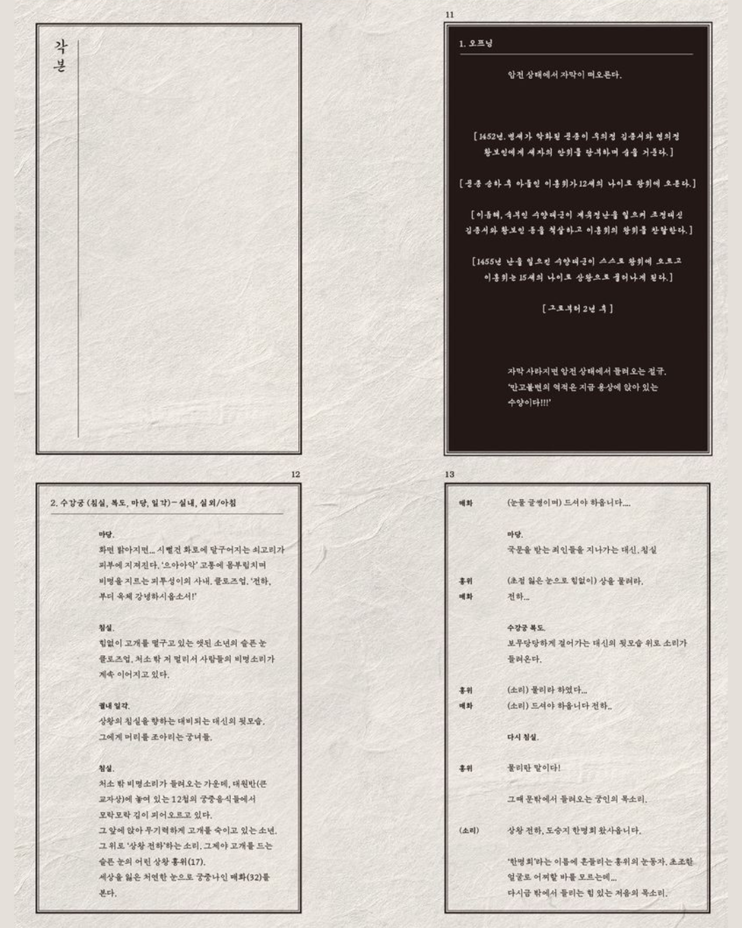 왕과 사는 남자 각본집｜王命之徒劇本集