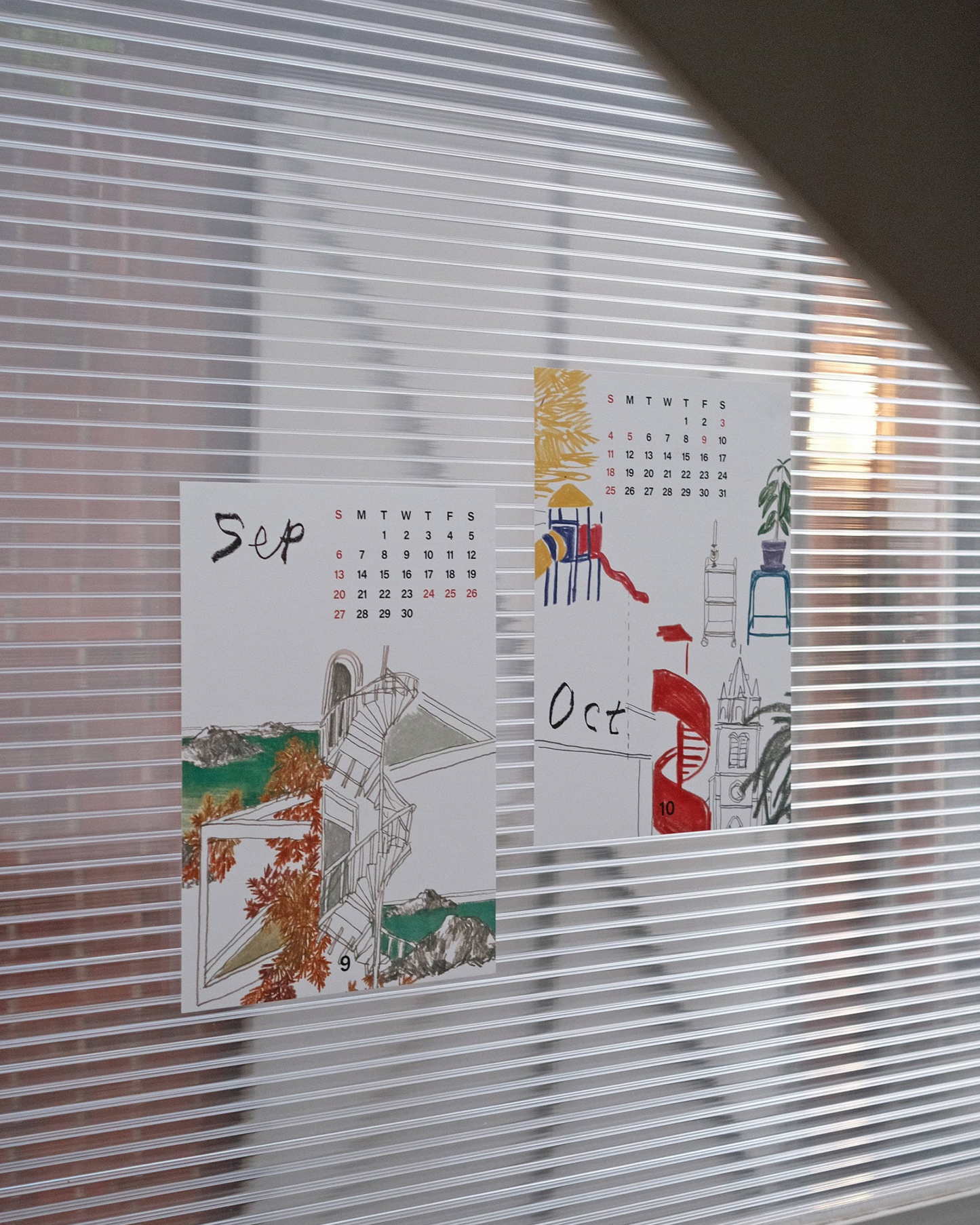 이하여백 2026 달력｜插畫家以下空白2026月曆