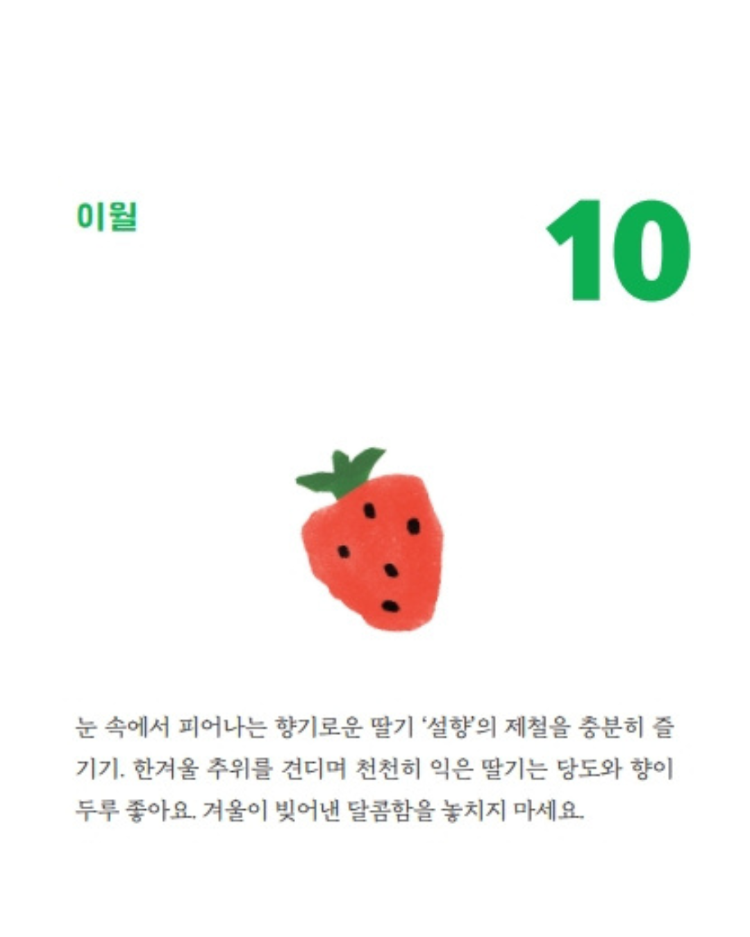 오늘의 제철 행복｜當季幸福萬年日曆