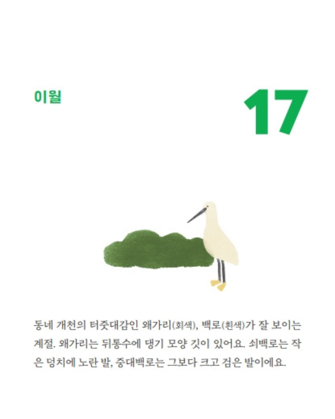 오늘의 제철 행복｜當季幸福萬年日曆